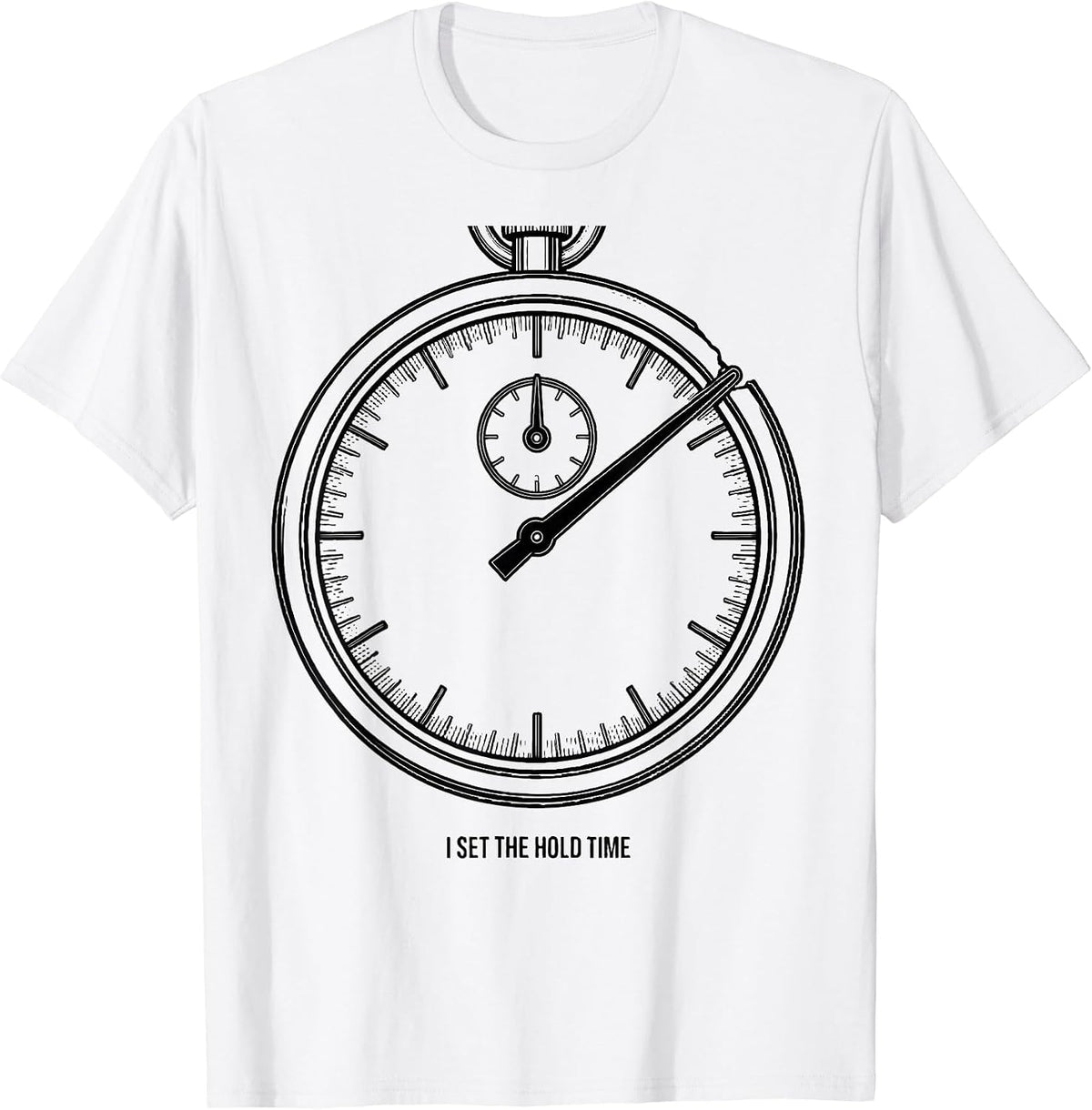 Men's I Set The Hold Time Funny Physical Therapist PT Gift T-Shirt - White
