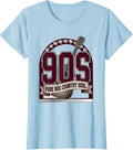 Women's Pure 90s Country Soul Vintage Graphic Design T-Shirt - Baby Blue