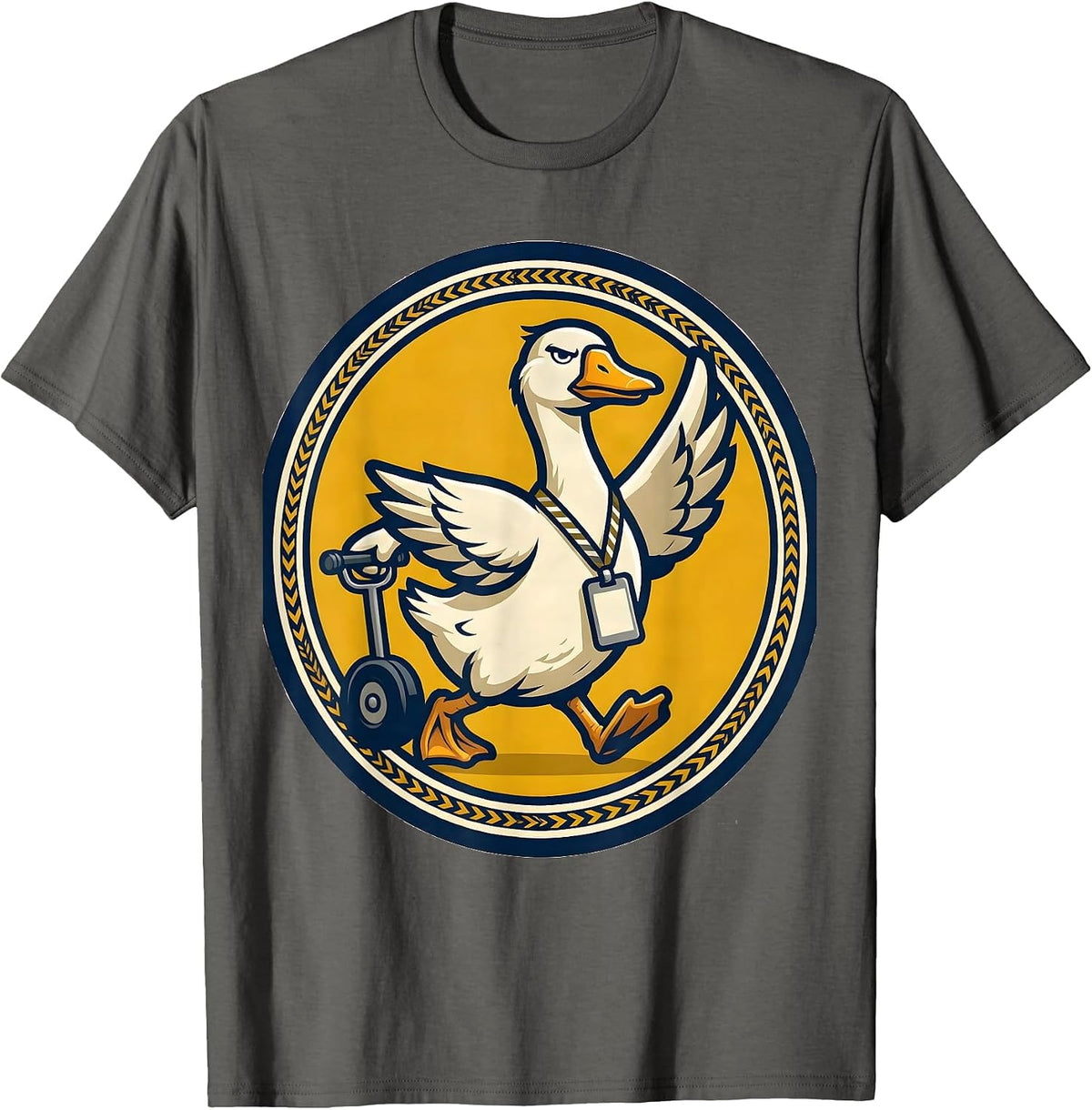 Goose Paraprofessional Para Life SPED Teacher Humor T-Shirt - Asphalt Grey