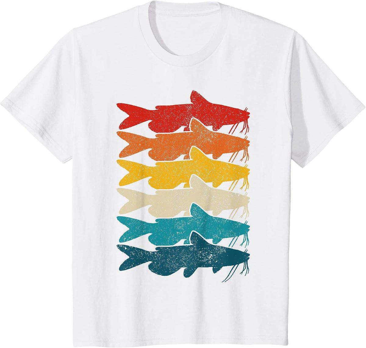 Channel Catfish Vintage Fish Catfish Fishing T-Shirt - White