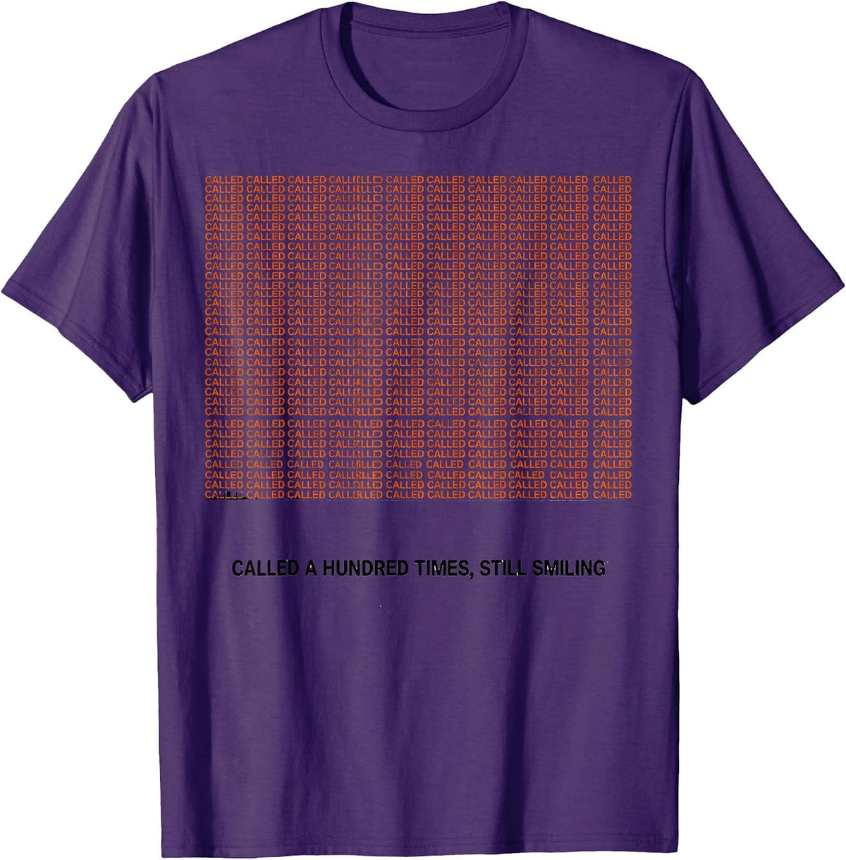 Men's Called A Hundred Times Still Smiling Funny Paraprofessional T-Shirt - Purple