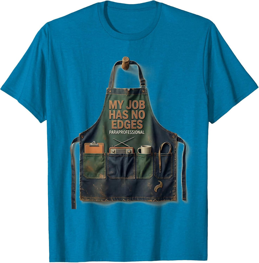 My Job Has No Edges Paraprofessional Vintage Para Normal T-Shirt - Sapphire Blue