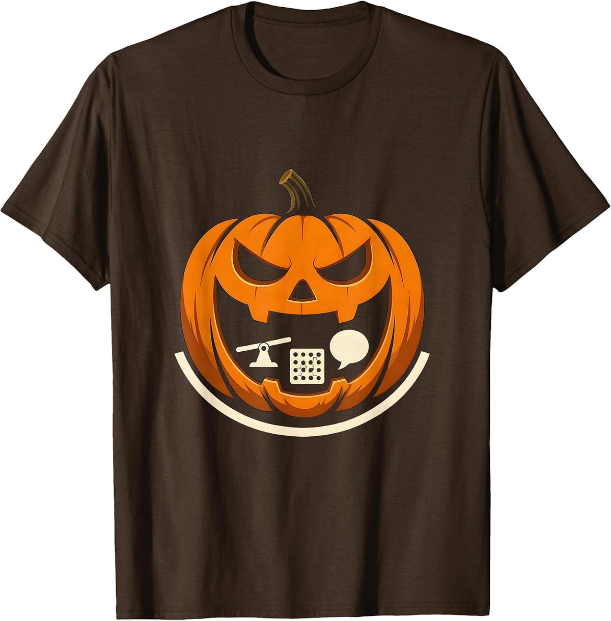 Men's Halloween Therapy Squad Silhouette Rehab Symbol Costume T-Shirt - Brown
