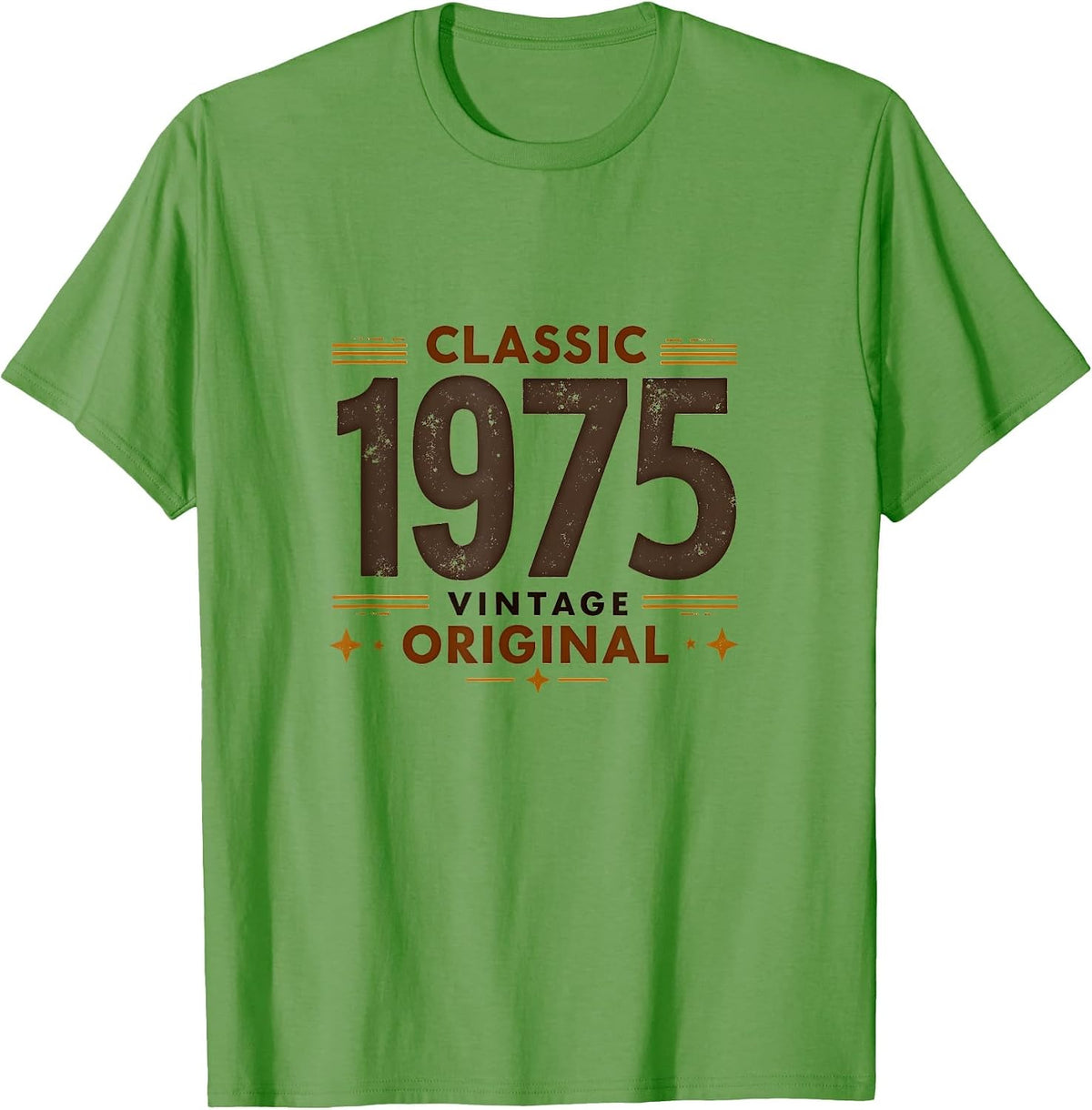Classic Vintage Original 1975 Retro Design T-Shirt - Grass Green