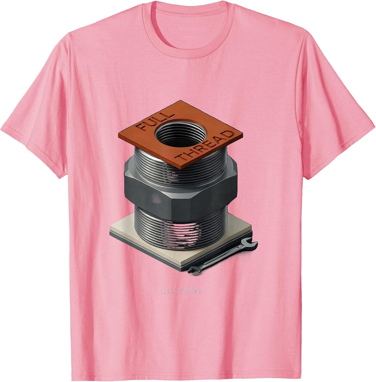Men's Full Thread Oilfield Worker Oil Rig Roughneck Operator Gift T-Shirt - Pink