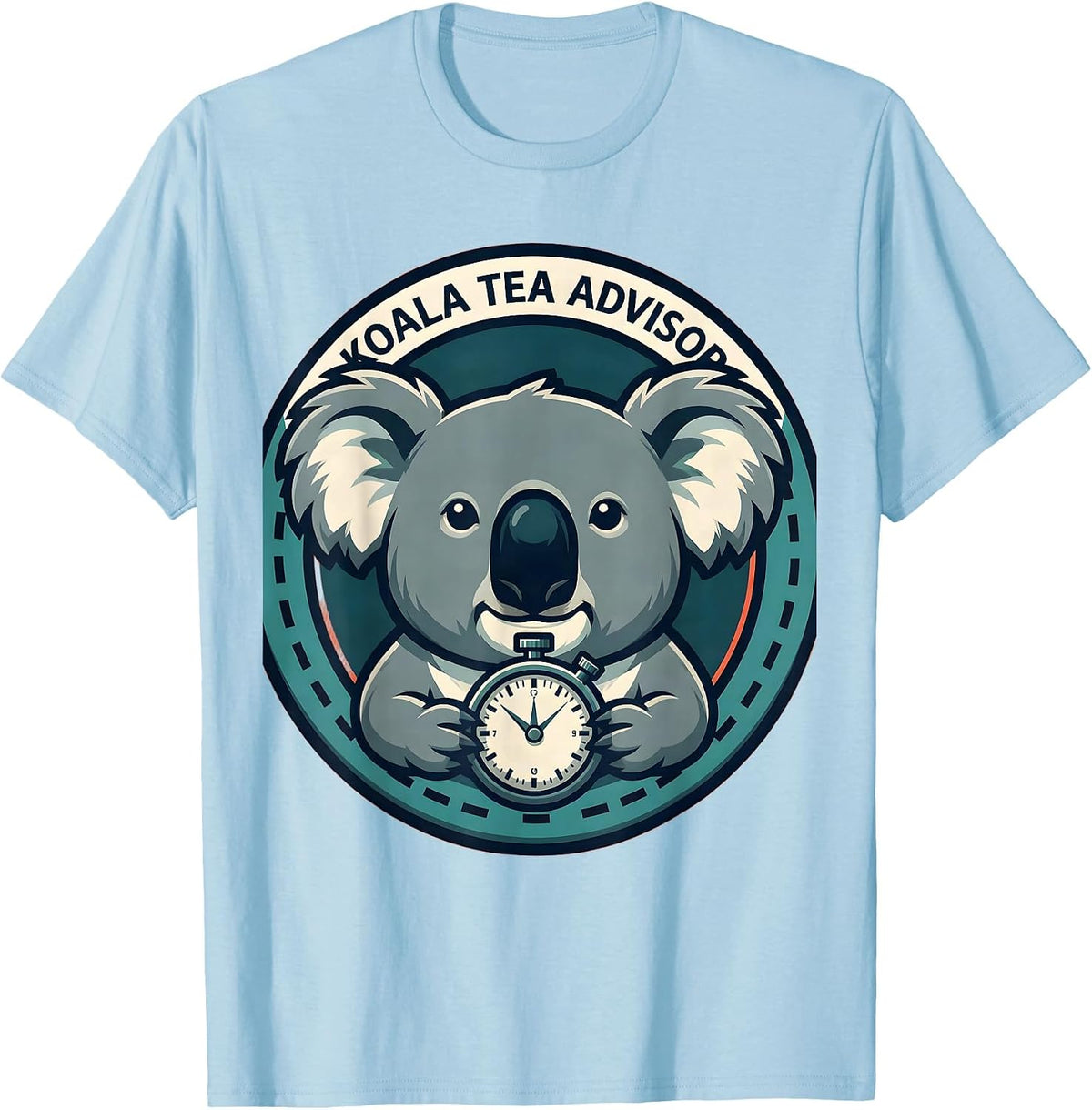 Men's Koala Tea Advisor Funny Koala Lover Cute Animal Humor T-Shirt - Baby Blue
