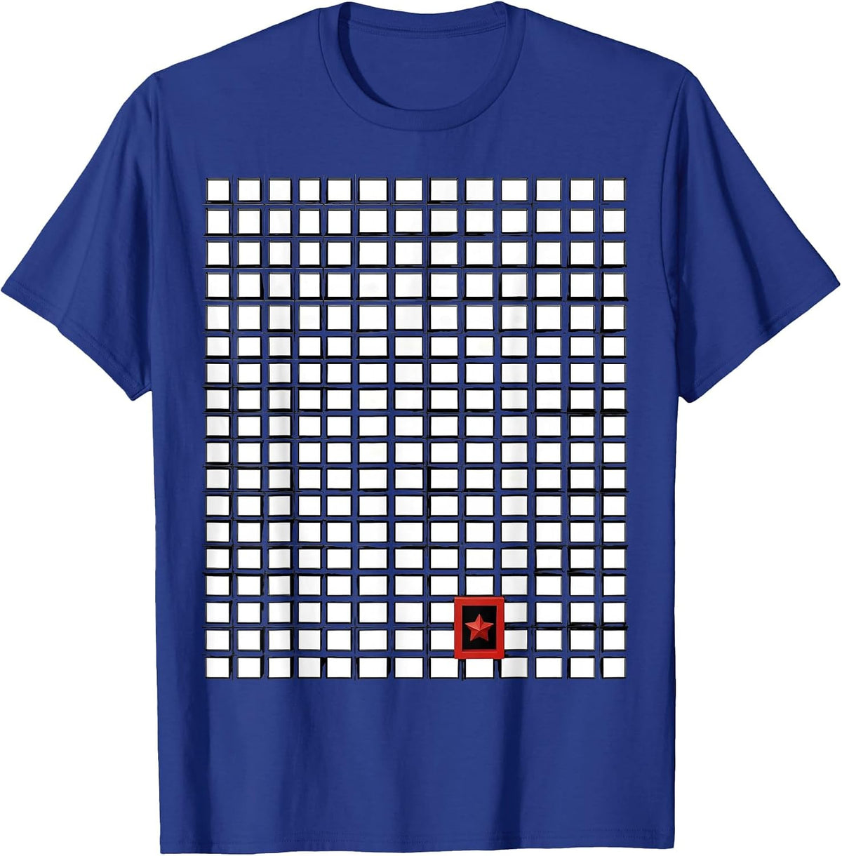 Men's Countdown Grid Teacher Winter Break Humor T-Shirt - Royal Blue