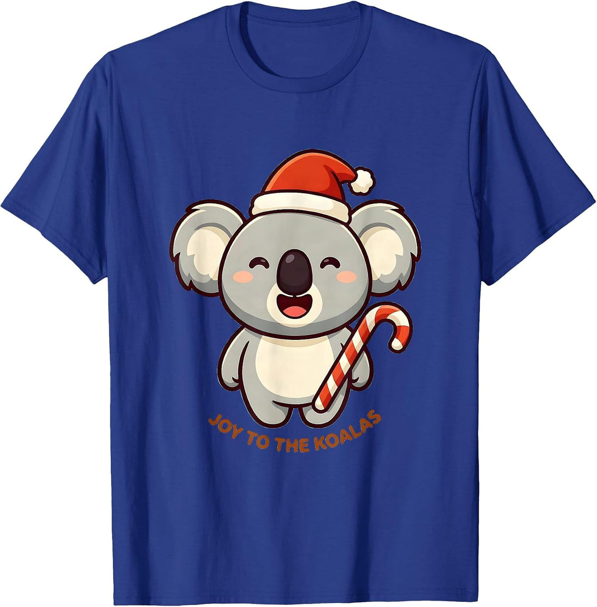 Joy To The Koalas Cute Kawaii Koala Lover Christmas Pun T-Shirt - Royal Blue