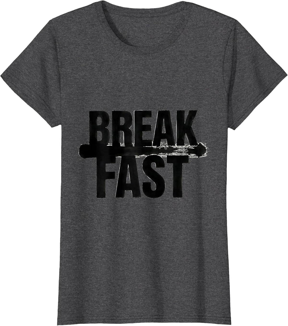 Women's Break Fast Dyslexia Teacher Specialist Humor Dyslexia T-Shirt - Dark Heather Grey