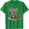 Men's Koala-fied to Cuddle Funny Koala Lover Novelty Gift T-Shirt - Kelly Green