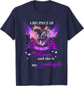 Love Beyond Heaven and She is My Granddaughter T-Shirt - Navy Blue