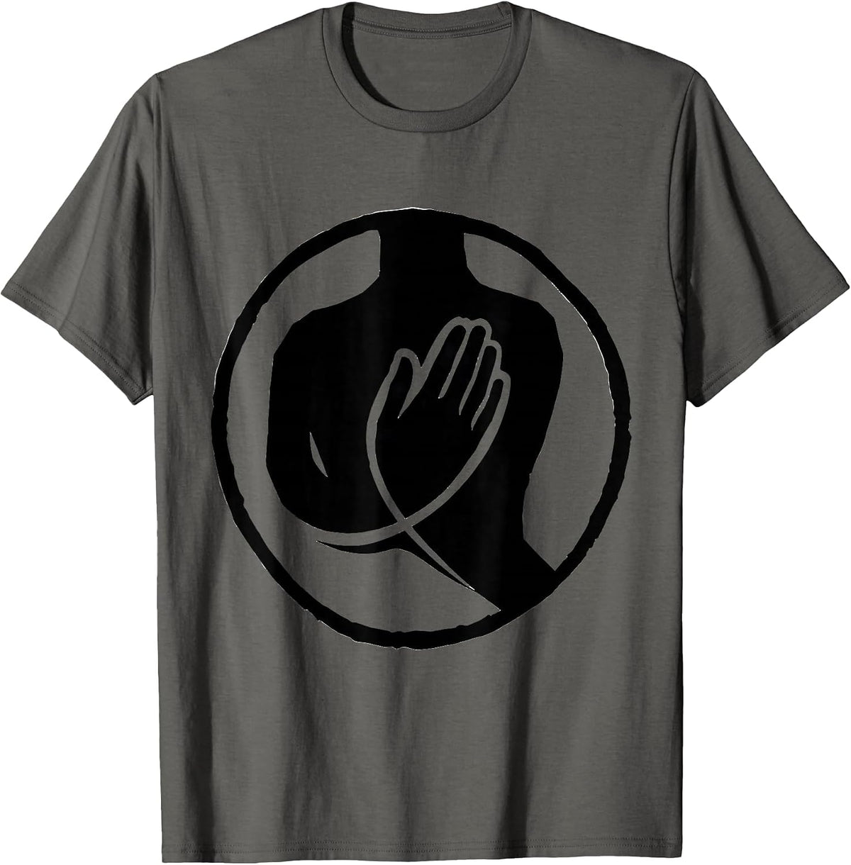 ASL Please Sign Language Deaf Awareness Identity T-Shirt - Asphalt Grey