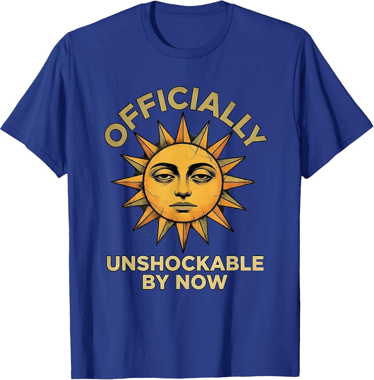 Officially Unshockable By Now Middle School Teacher T-Shirt - Royal Blue