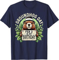 Groundhog Day is My Birthday Born On Groundhog Day Kids Boys T-Shirt - Navy Blue
