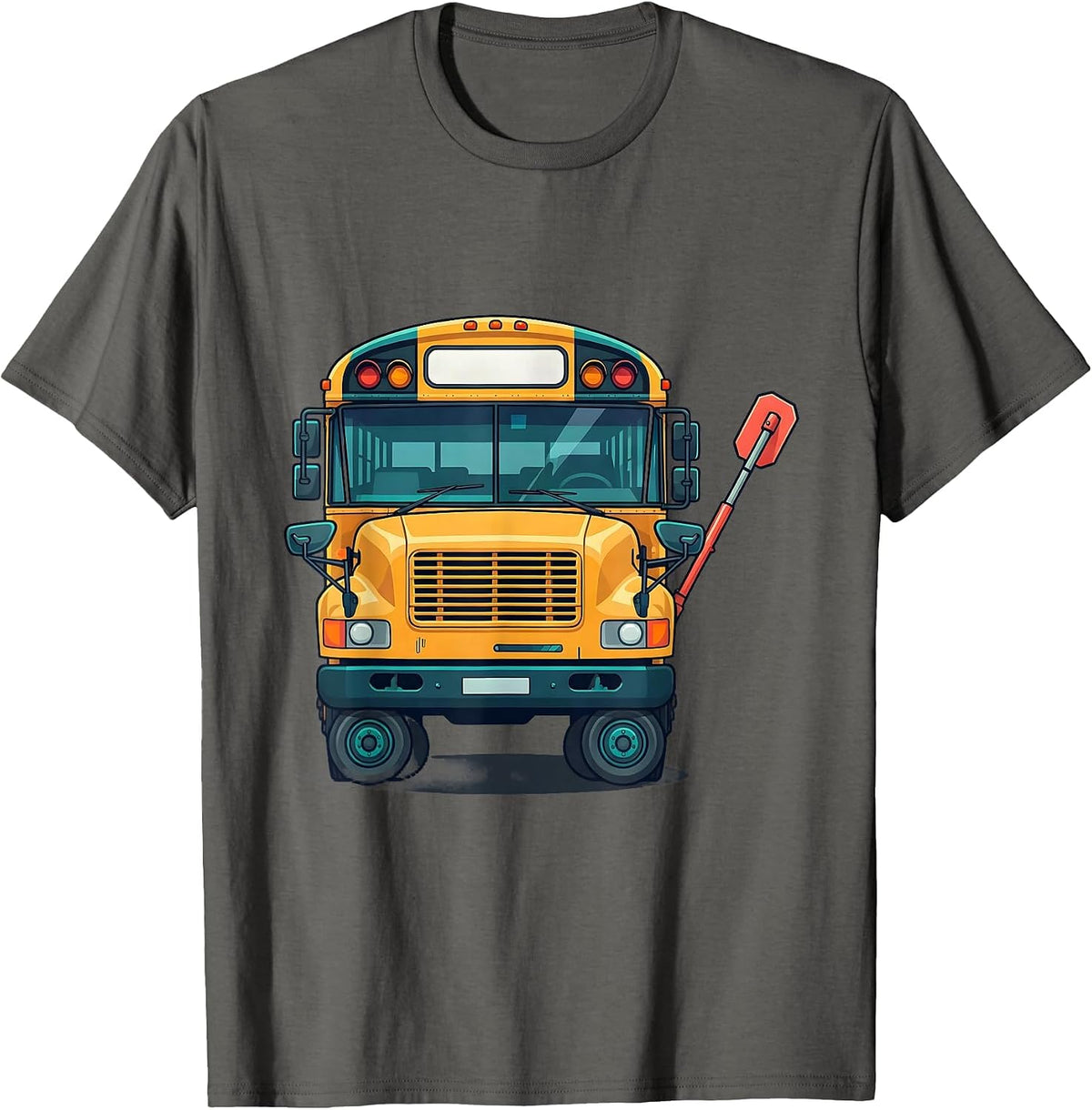 School Bus Driver Costume Halloween Humor T-Shirt - Asphalt Grey