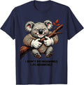 I Don't Do Mornings I Do Branches Funny Koala Lover Animal T-Shirt - Navy Blue