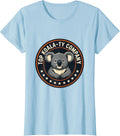 Women's Top Koala-ty Company Funny Koala Pun Animal Lover Gift T-Shirt - Baby Blue