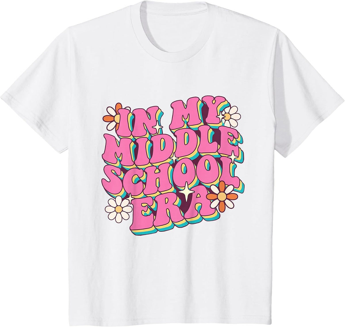 in My Middle School Era - Teacher Student School T-Shirt - White