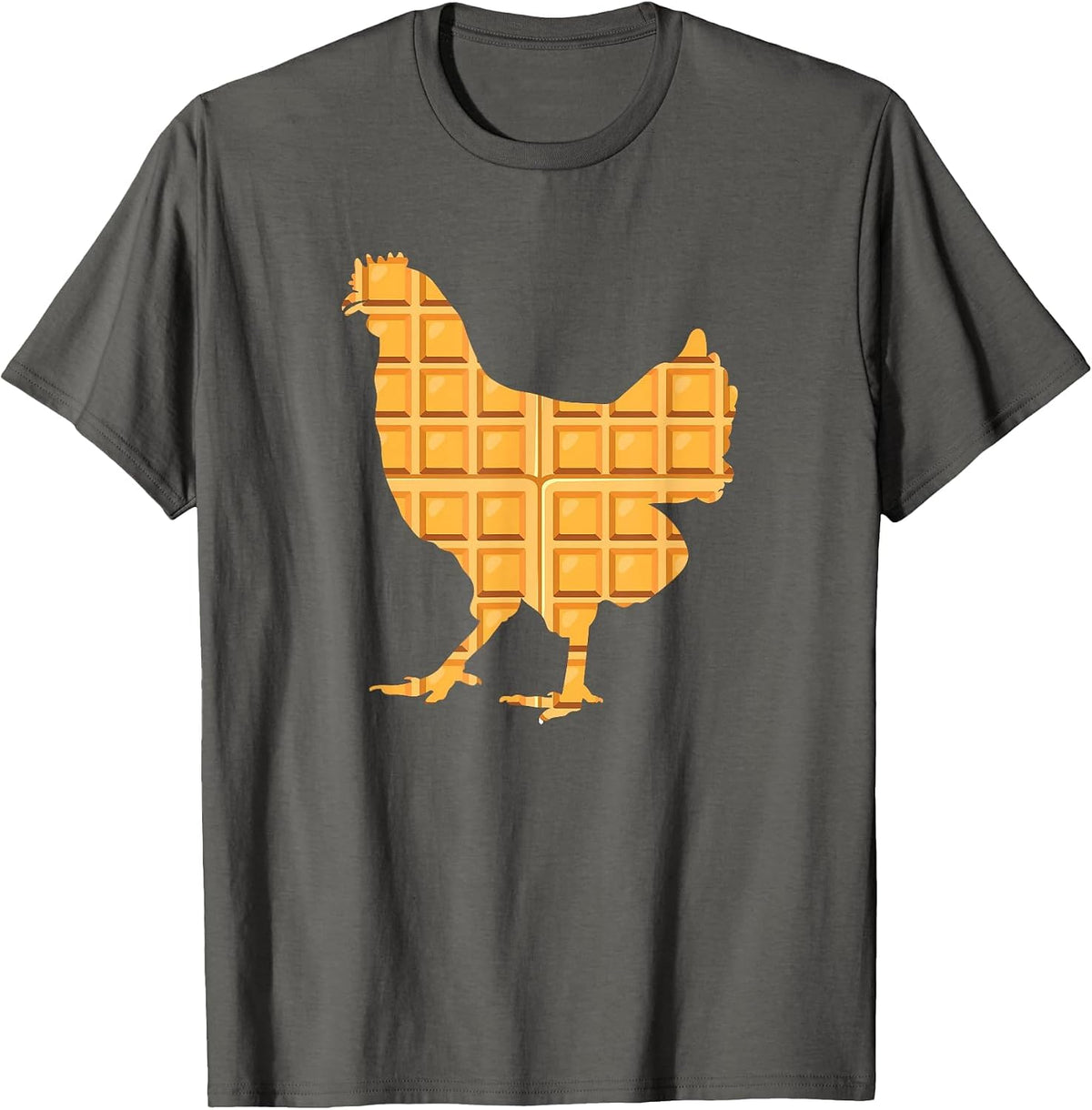 Chicken Waffles for Chicken & Waffle Lover T-Shirt - Asphalt Grey