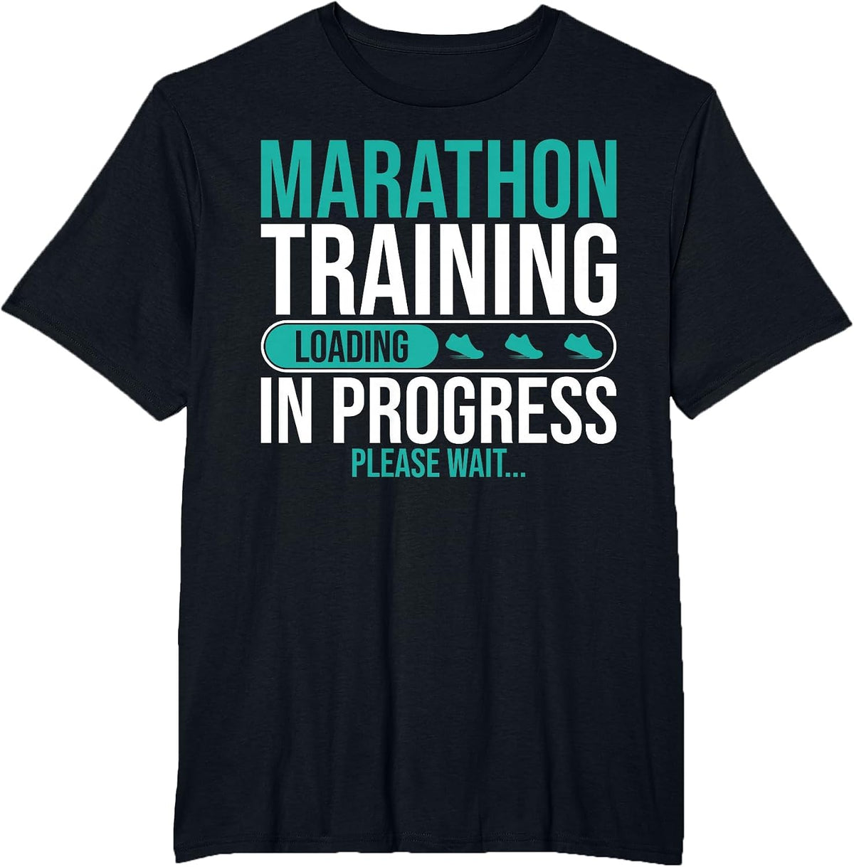 Marathon Training in Progress Marathons Finisher Running T-Shirt - Black