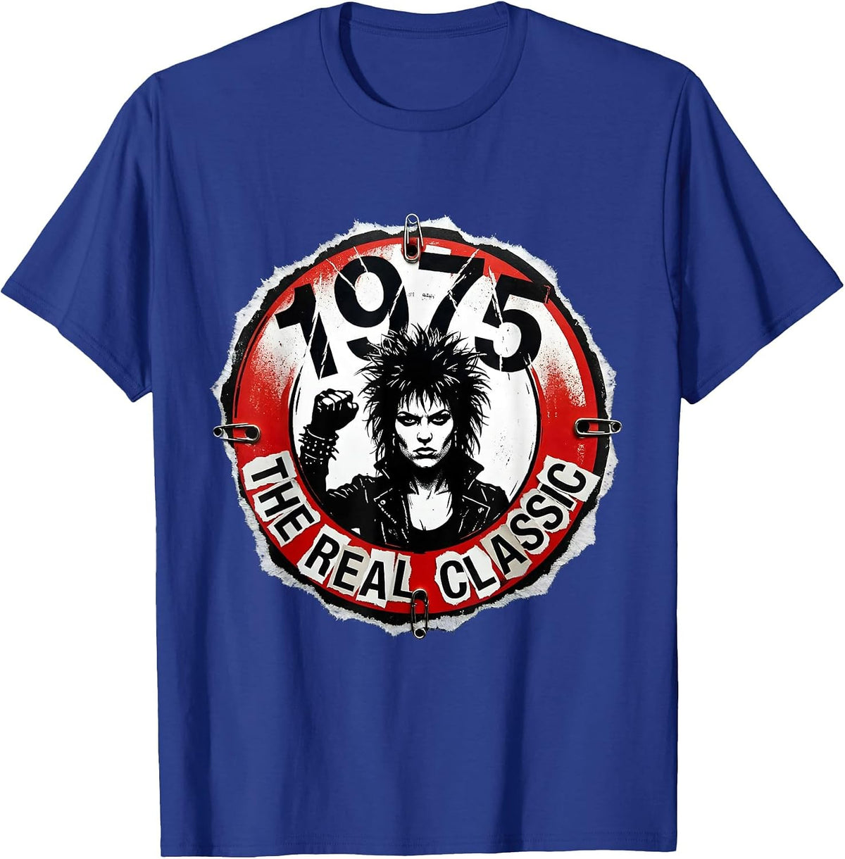 1975 The Real Classic Vintage Women's Design T-Shirt - Royal Blue