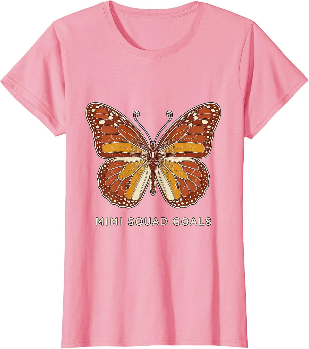 Women's Mimi Squad Goals Grandma Life Design T-Shirt - Pink