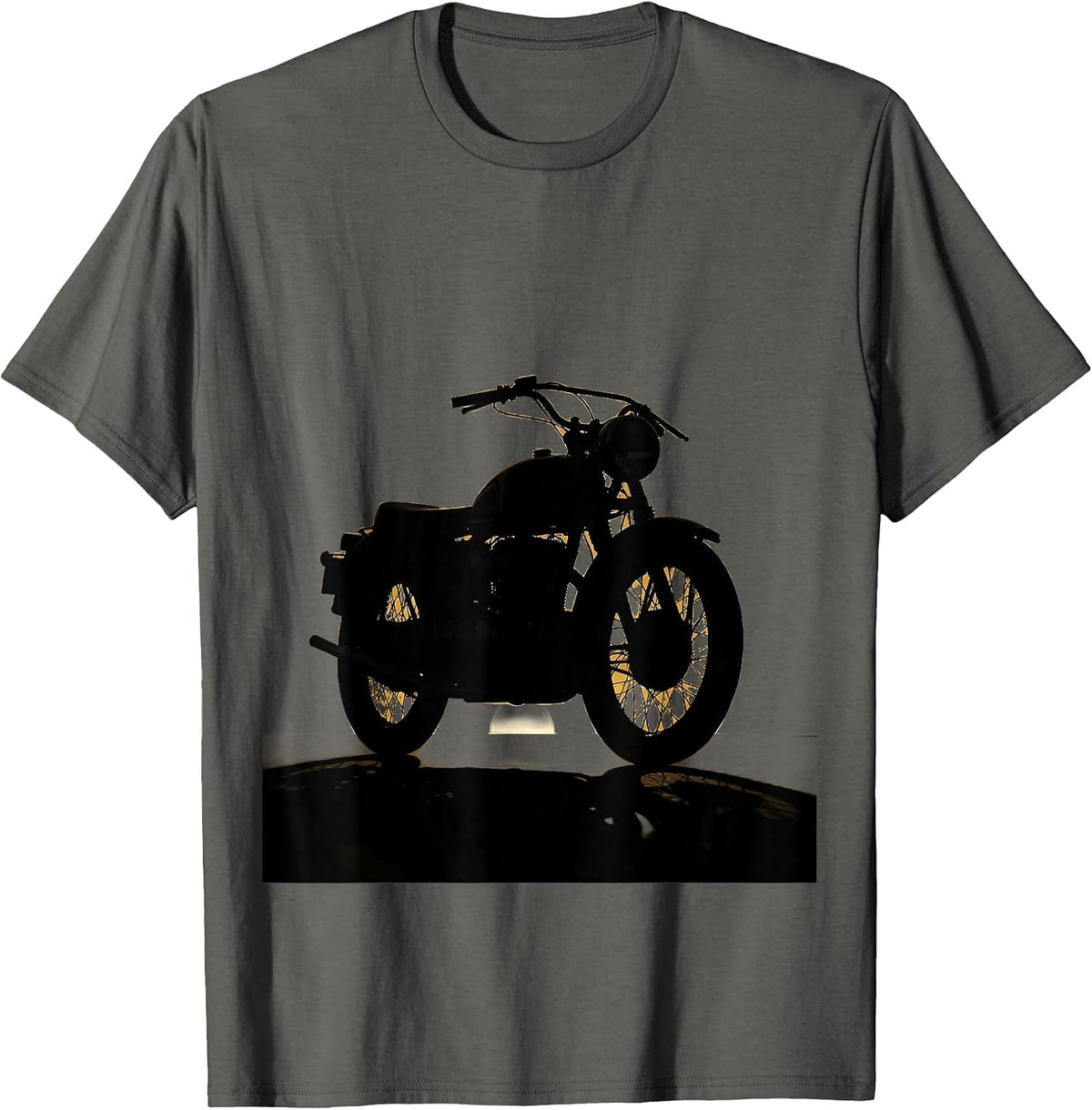 Men's Vintage Motorcycle Open Plains Freedom Graphic T-Shirt - Asphalt Grey