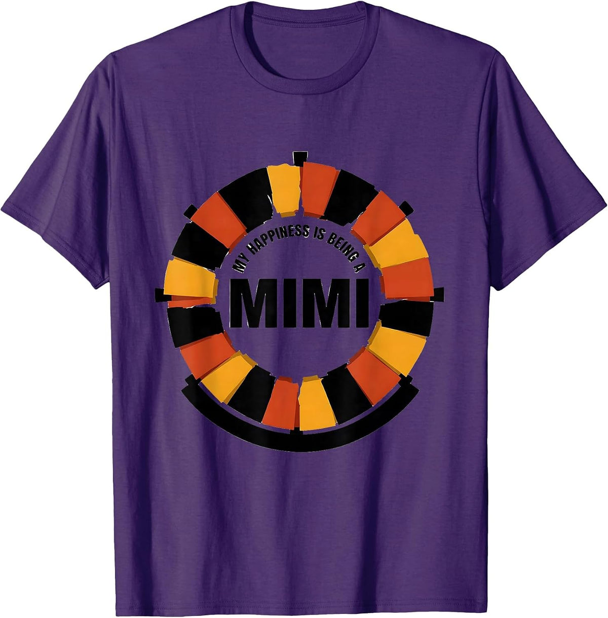 My Happiness Is Being A Mimi Grandma Sentimental Mother's T-Shirt - Purple