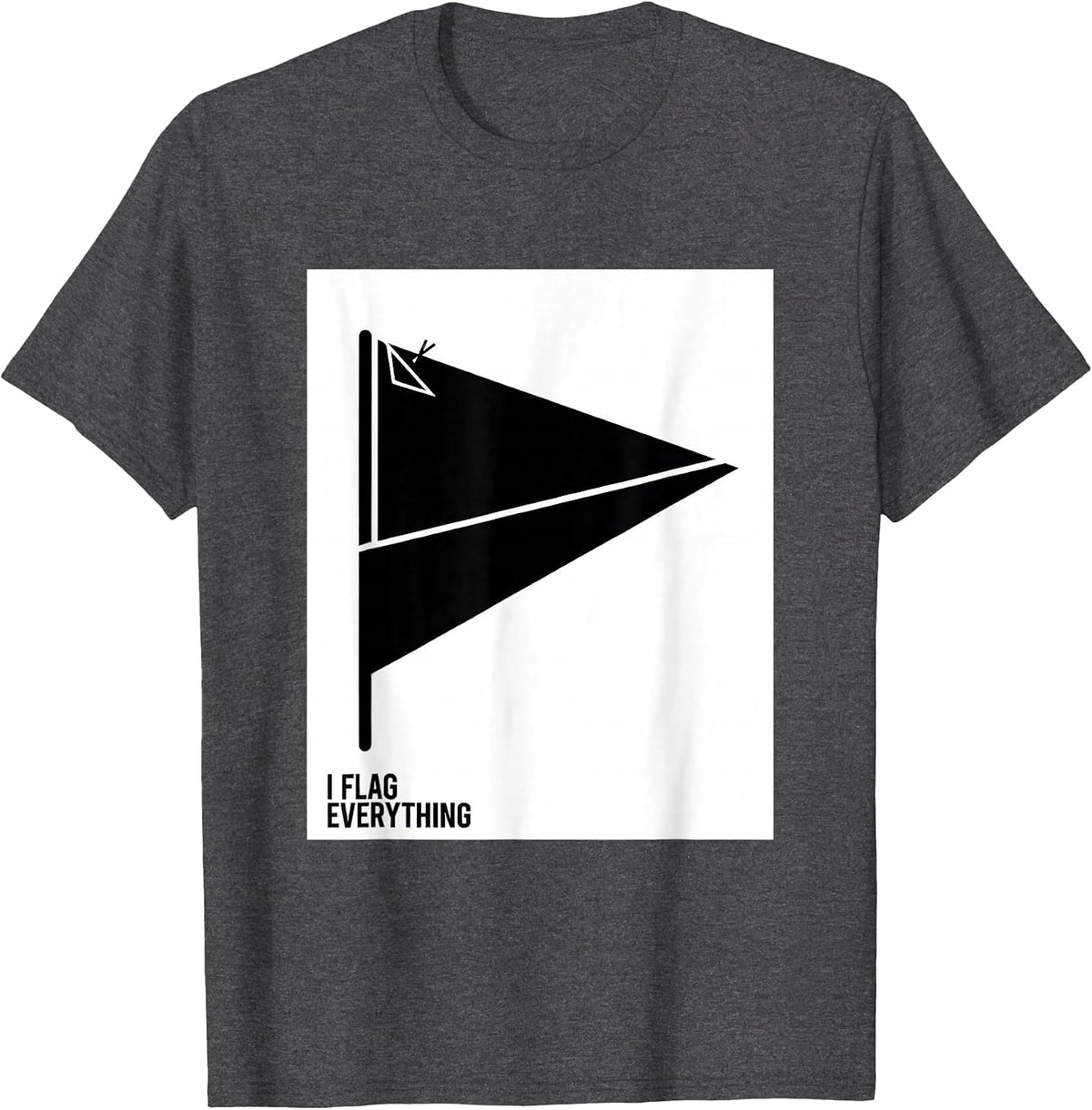 I Flag Everything Funny Teacher Frog Back To School T-Shirt - Dark Heather Grey