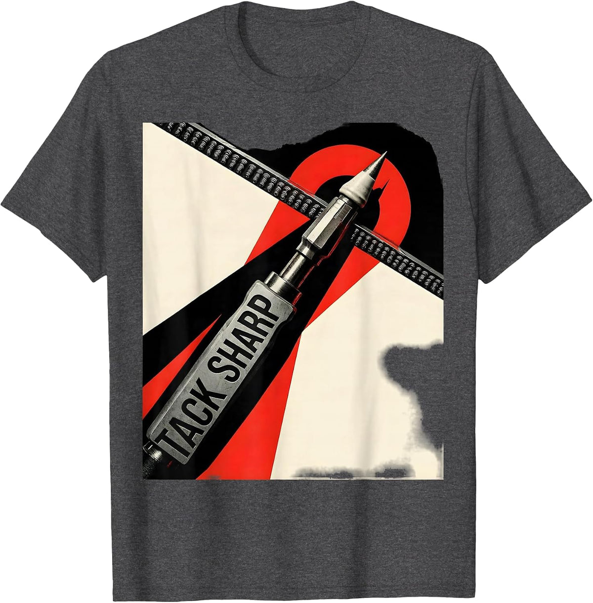 Tack Sharp Constructivist Welder Trade Pride Humor T-Shirt - Dark Heather Grey