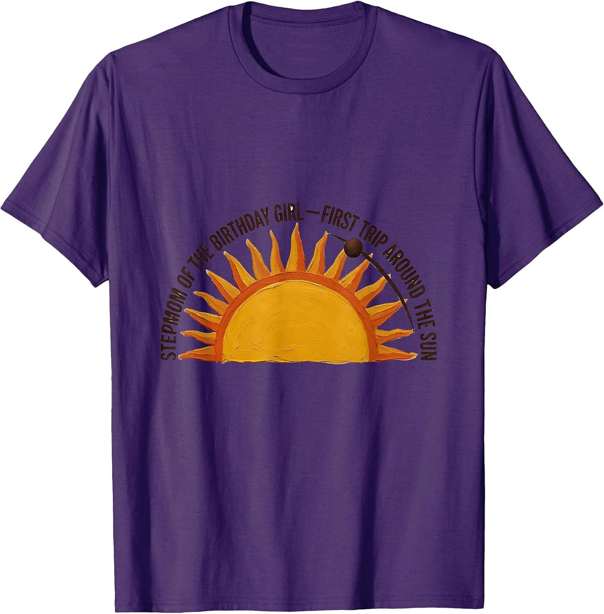Stepmom of the Birthday Girl — First Trip Around the Sun T-Shirt - Purple