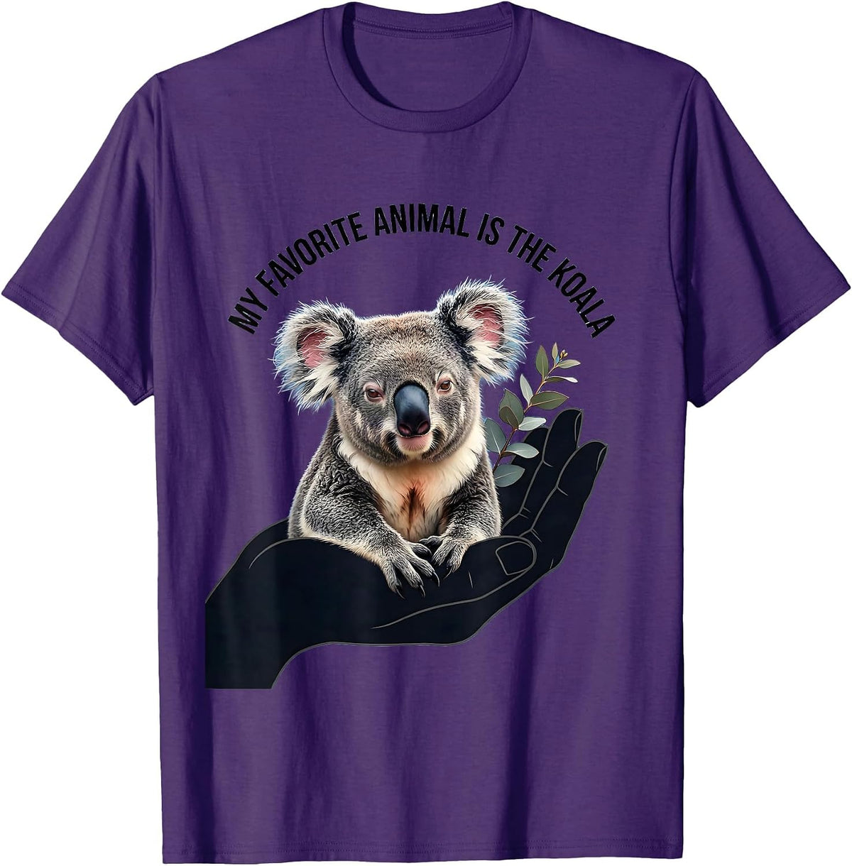 Men's My Favorite Animal Is The Koala Cute Koala Lover Gift T-Shirt - Purple