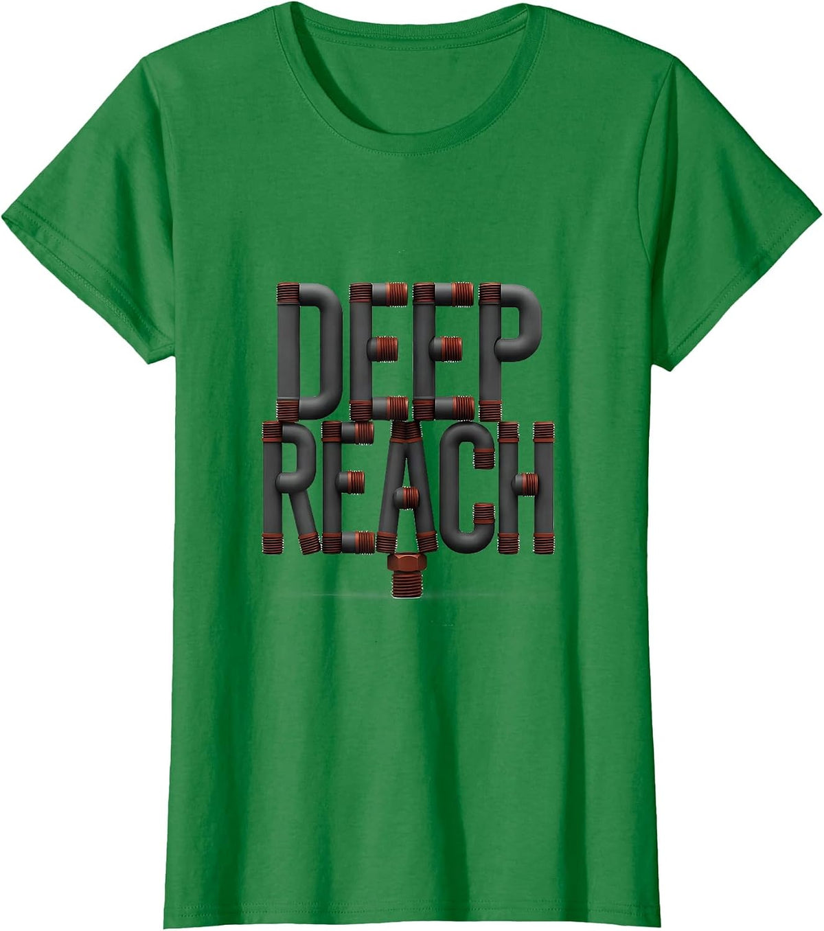Deep Reach Oilfield Worker Rugged Occupational Pride Gift T-Shirt - Kelly Green