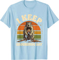 Men's I Keep Groundhog Day Retro Vintage Funny Groundhog Day Gift T-Shirt - Baby Blue