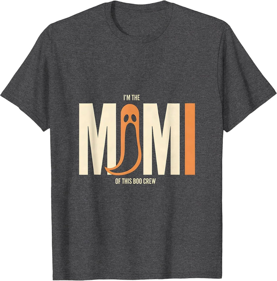 Men's I'm The Mimi Of This Boo Crew Cute Halloween Family Matching T-Shirt - Dark Heather Grey