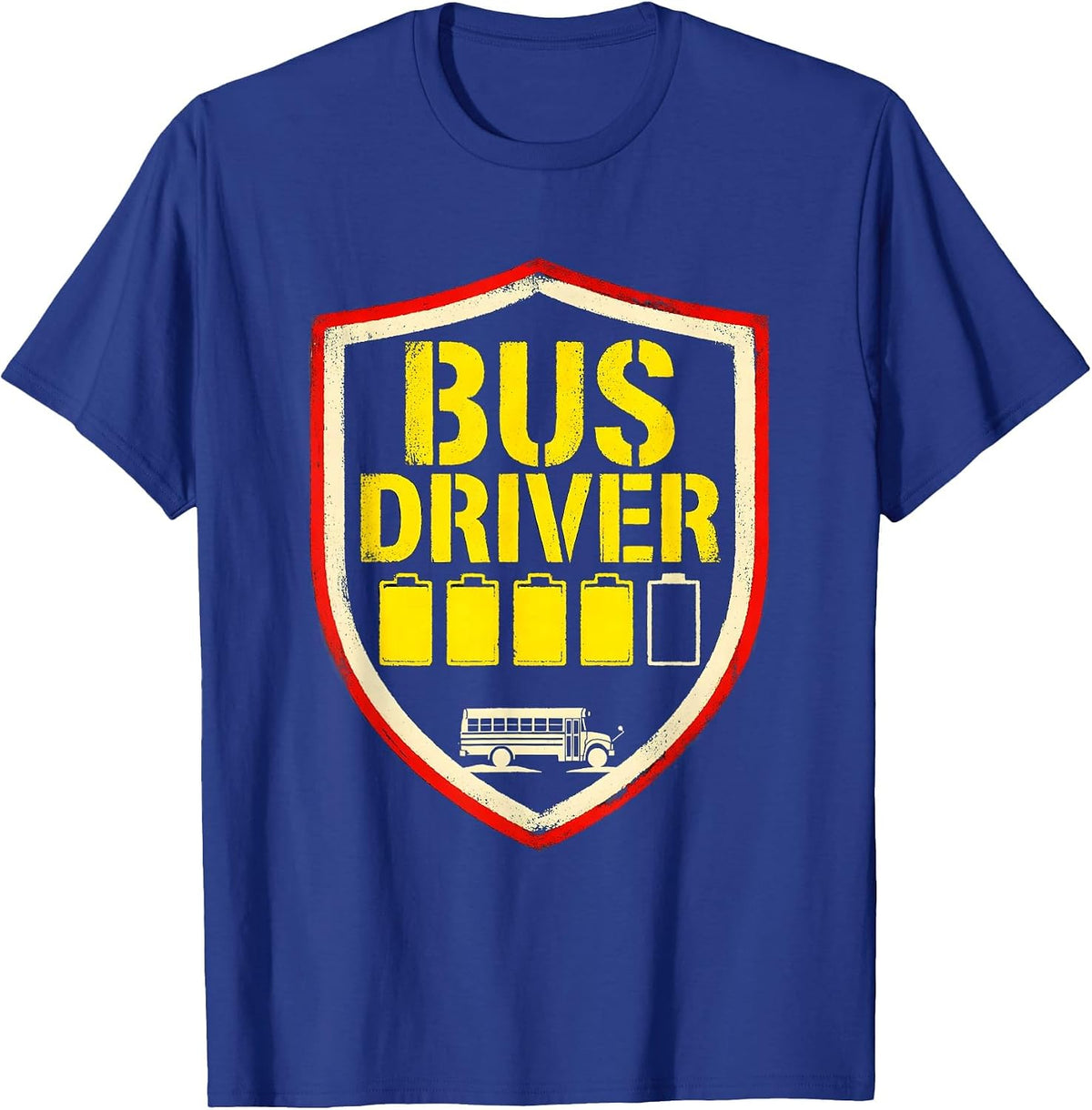Men's BUS DRIVER EMPTY AFTER THE LAST RUN Funny School Staff T-Shirt - Royal Blue