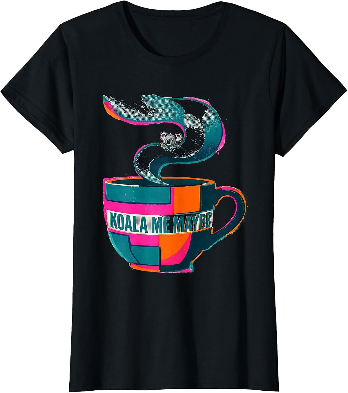 Koala Me Maybe Cute Koala Pun Animal Lover Humor T-Shirt - Black