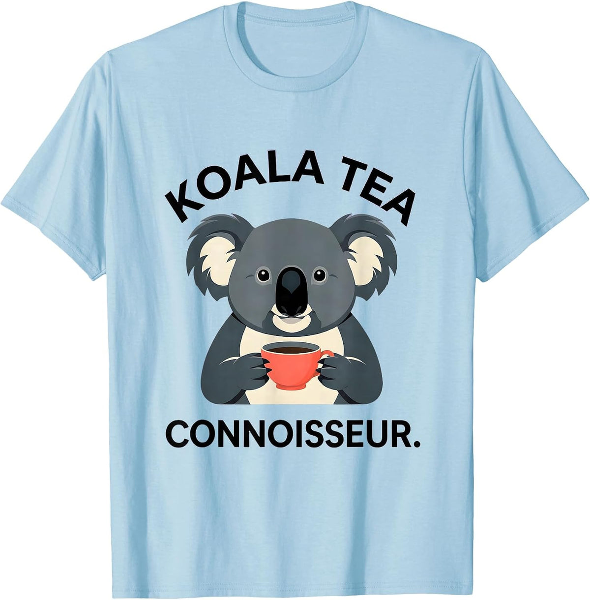 Men's Koala Tea Connoisseur Funny Koala Lover Cute Animal Gift T-Shirt - Baby Blue