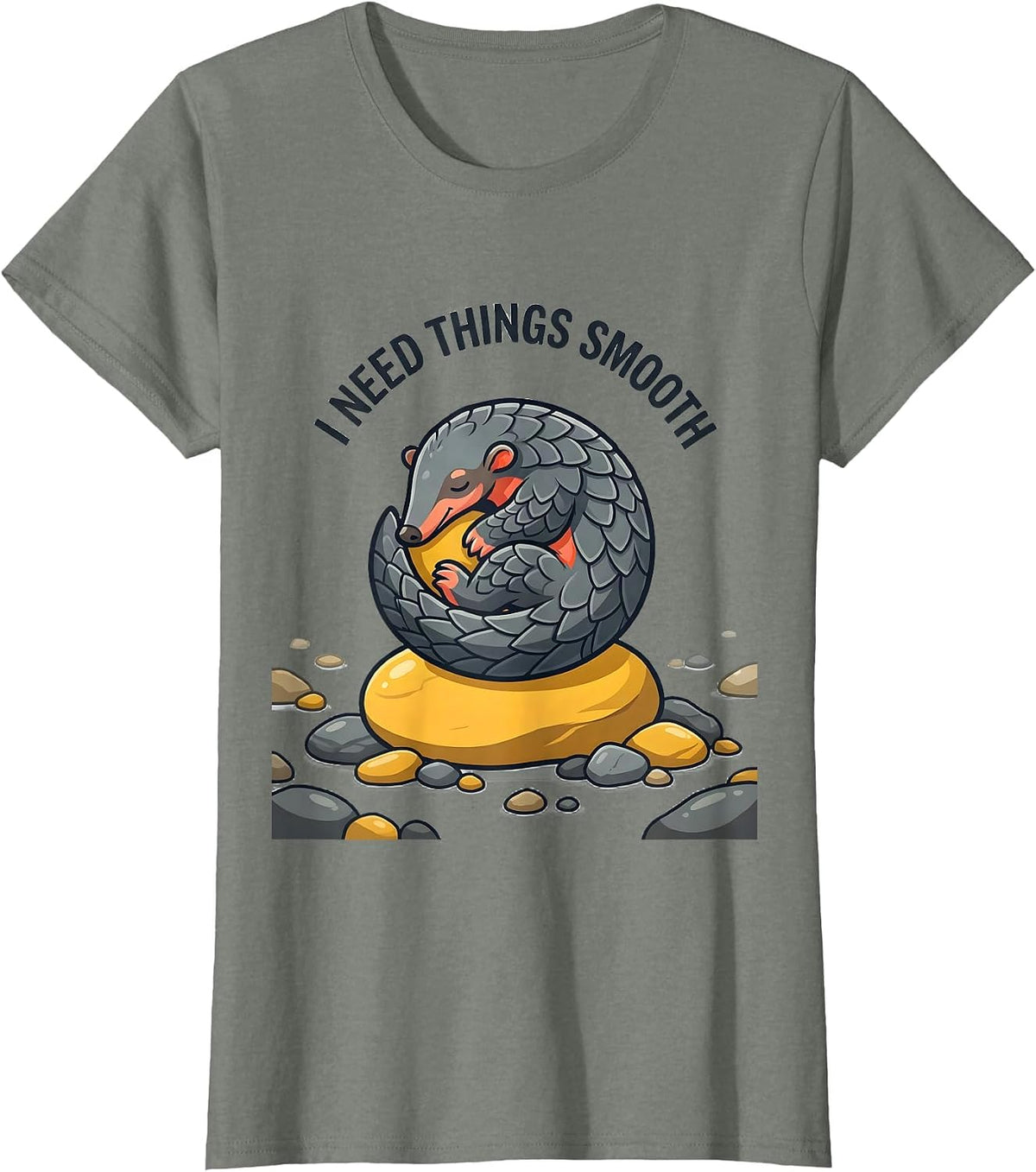 I Need Things Smooth Funny Autism Awareness Meme Autistic T-Shirt - Olive Heather