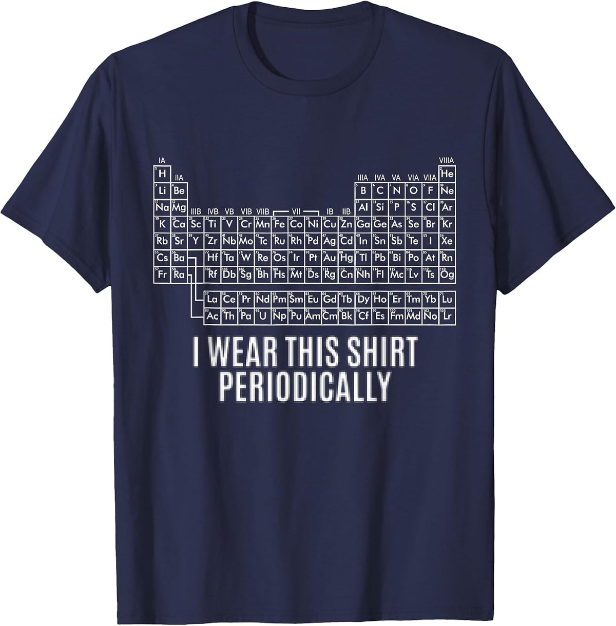 Funny I Wear This Shirt Periodically for Men Woman T-Shirt - Navy Blue