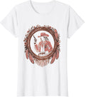 Women's Cowgirl Fringe Jacket Pistol Draw Western Art T-Shirt - White