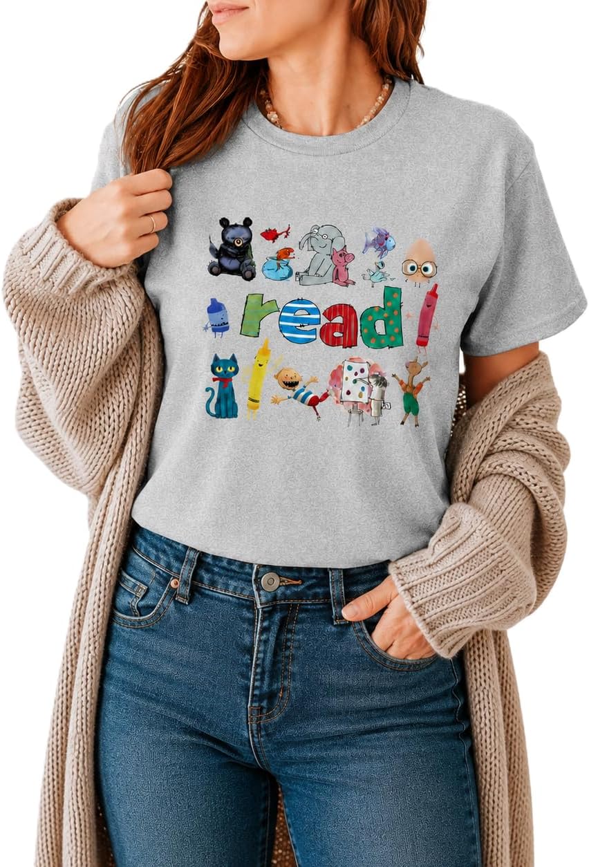 Teacher Tshirts - Back to School Shirt - First Day of School Shirts - 100th Day of School Celebration Shirts - Reading Shirt
