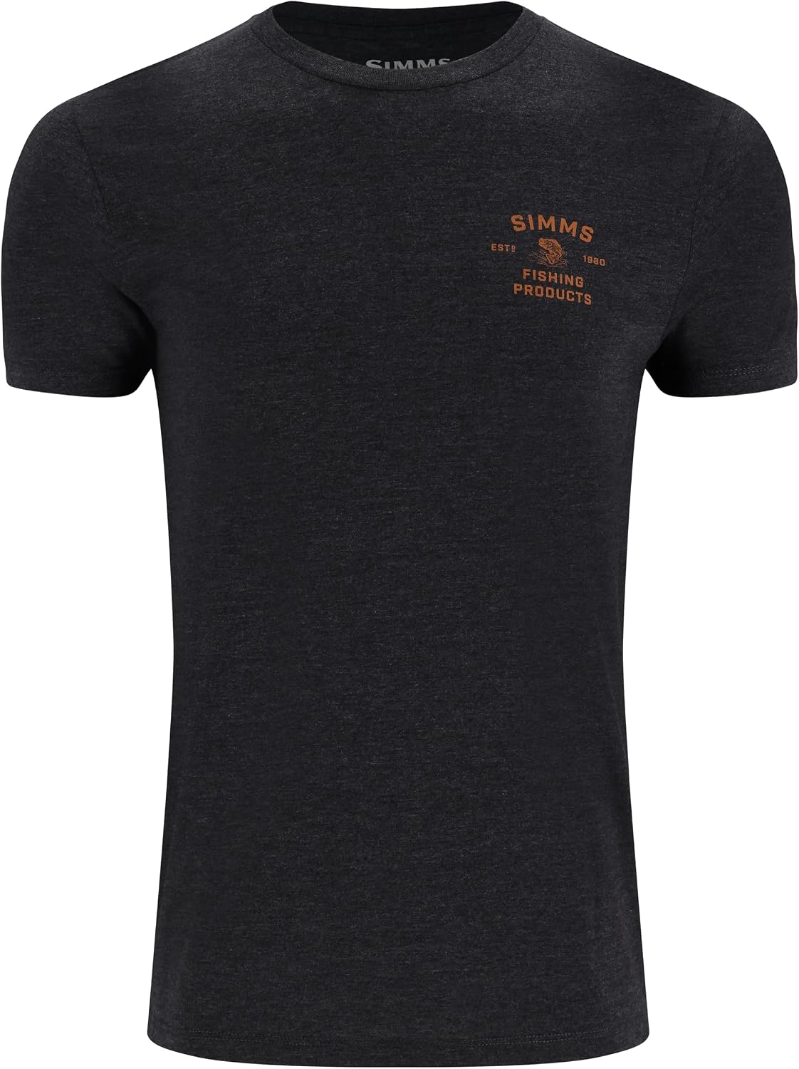 Simms Men's M’s Stacked Bass T-Shirt - Charcoal Heather