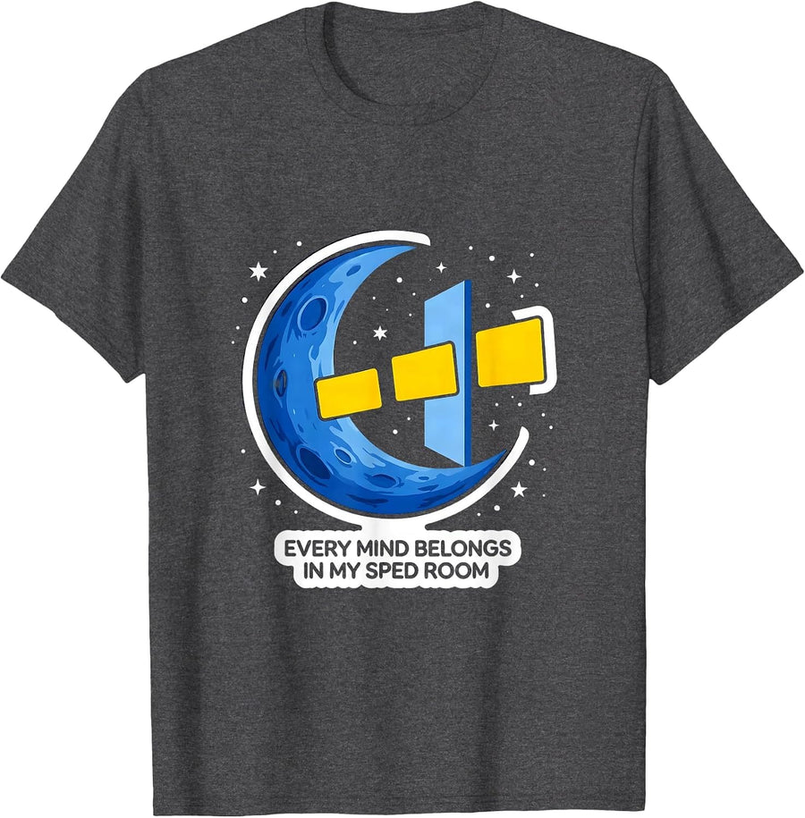Men's Every Mind Belongs In My SPED Room Inclusive Special T-Shirt - Dark Heather Grey