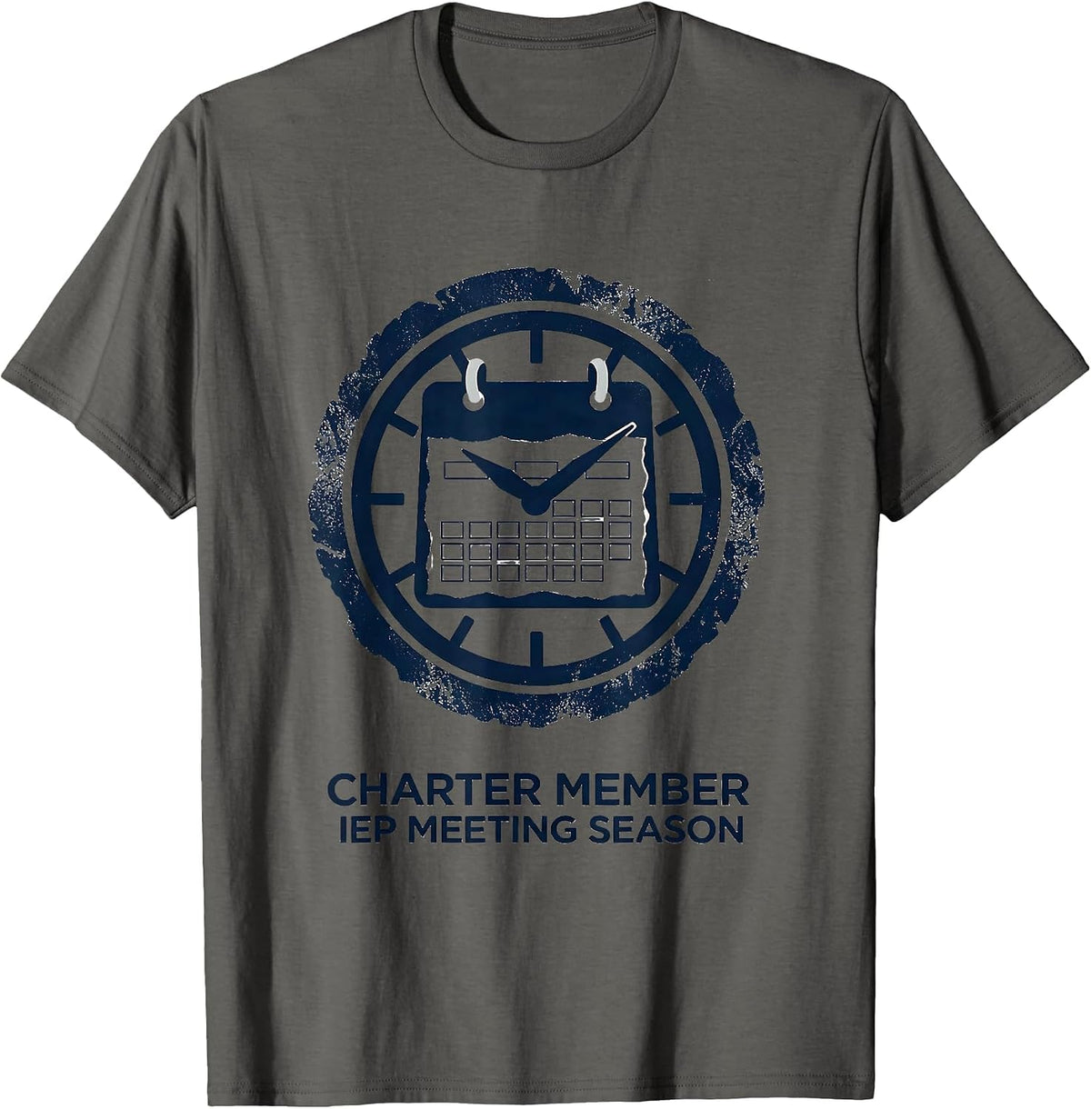 Charter Member IEP Meeting Season Special Education Teacher T-Shirt - Asphalt Grey