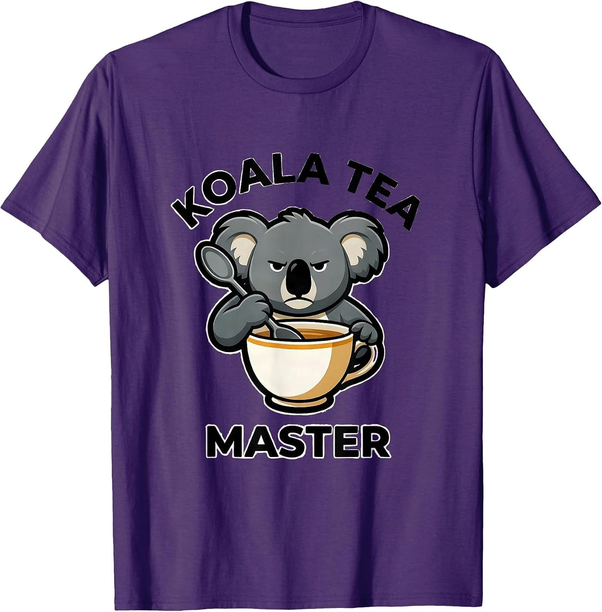 Koala Tea Master Funny Koala Lover Cute Animal Gift T-Shirt - Purple