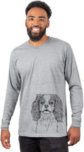 Bare Poppy the Cavalier King Charles Spaniel Dog Triblend T-Shirt - Unisex Unisex Long Sleeve