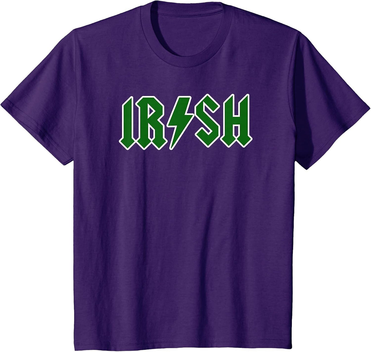 Saint Patrick's Day Irish Rock N Roll T-Shirt - Purple