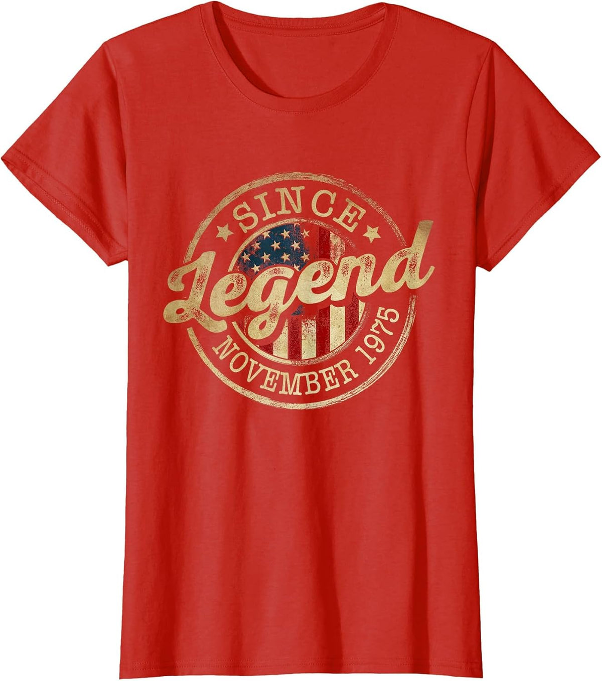 Legend Since November 1975 Vintage 50th Birthday Classic T-Shirt - Red