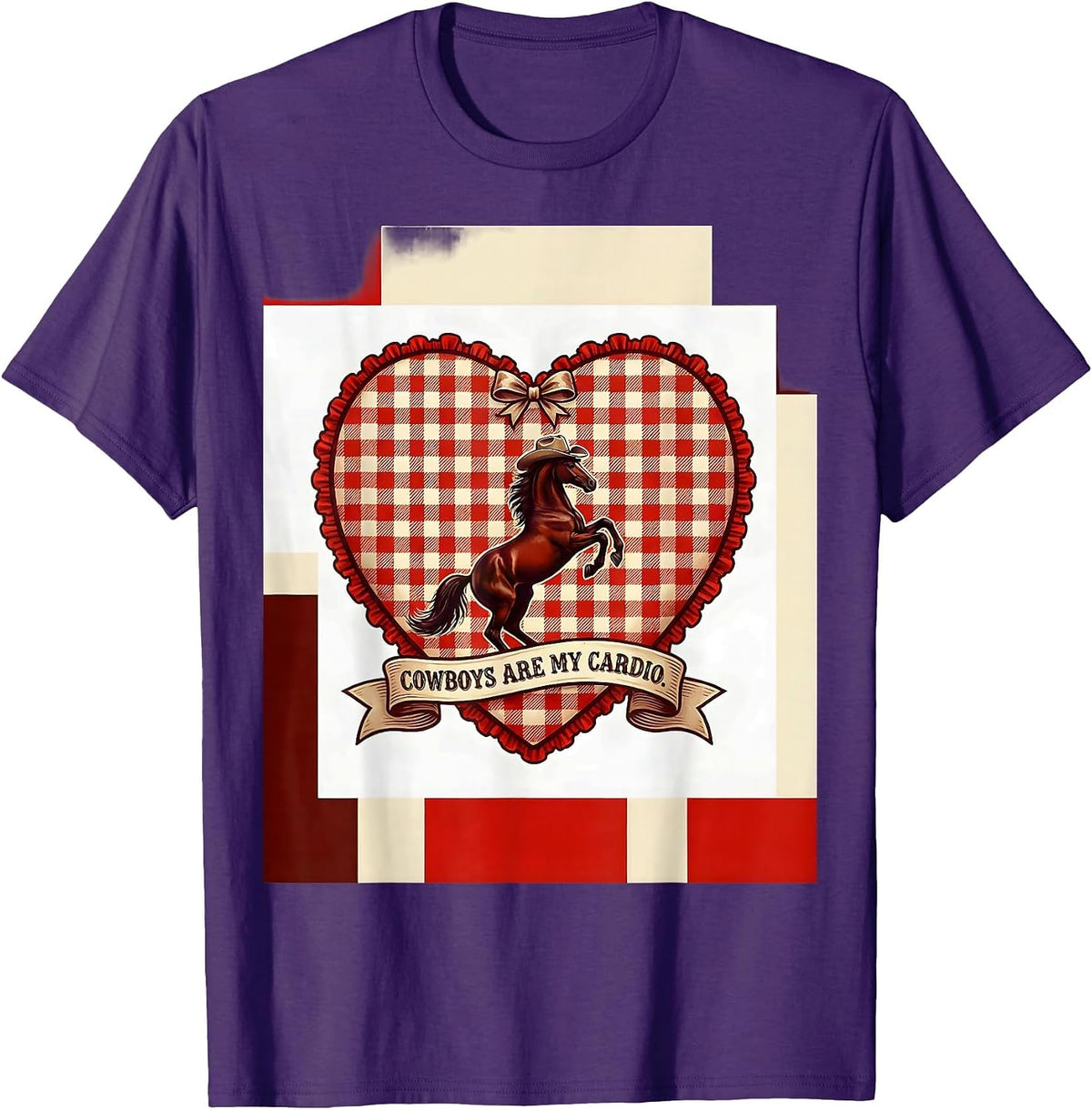 Cowboys Are My Cardio Save A Horse Ride A Cowboy T-Shirt - Purple